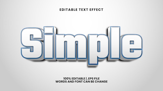Simple Editable Text Effect