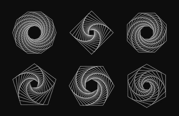 Simple geometric abstract patterns. Trendy vector graphic elements for your unique design.