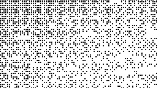 simple geometric pixel pattern elements abstract black halftone texture for technology and science