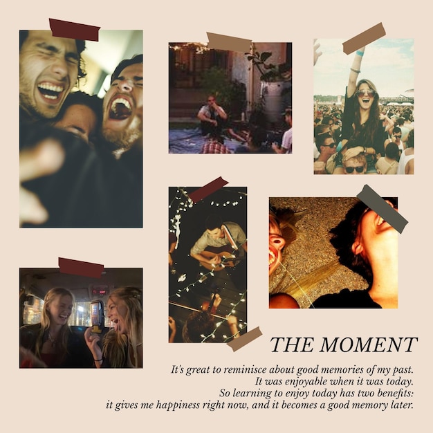 Simple photo collage for a moment