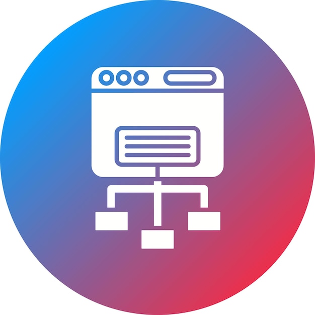 sitemap icon vector image can be used for internet marketing