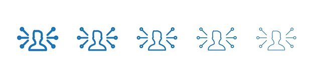 Skills set icon Symbol collection thin outline set