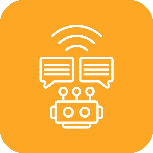 Smart Chat Bot icon vector image Can be used for Artificial Intelligence
