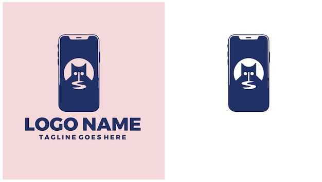 Smartphone App Mobile application Mobile software App program unique logo design illustration