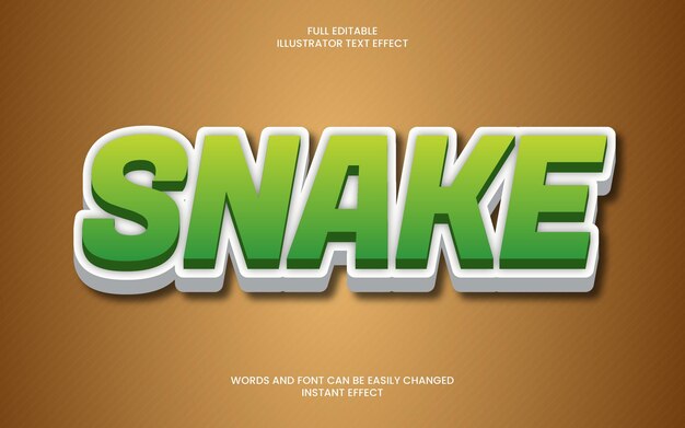 Snake Text Effect