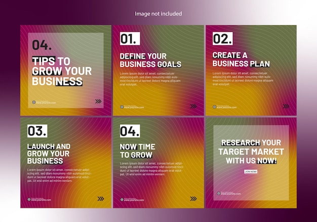 social media carousel post template professional instagram carousel template design