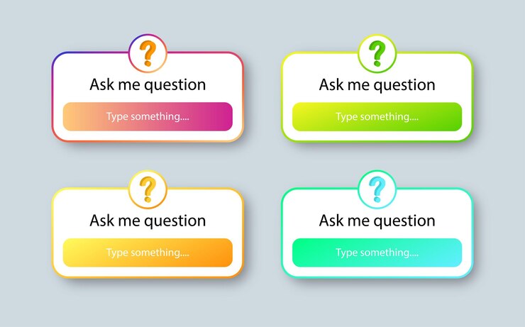 Social media question sticker Ask me a question user interface design