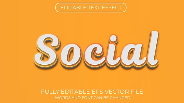 Social text effect