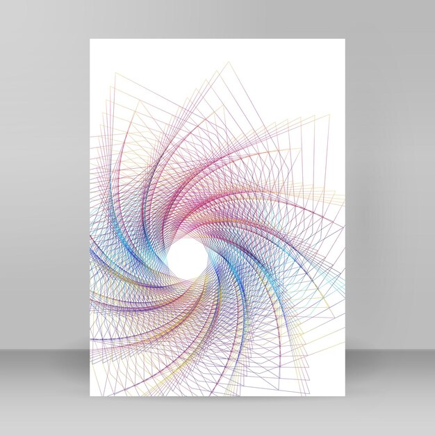 Soft rainbow color Linear background Design elements Poligonal lines Guilloche The protective layer for banknotes diplomas and certificates template Vector illustration EPS 10