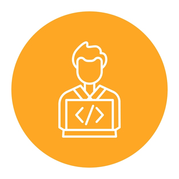 Software Developer Vector Illustration