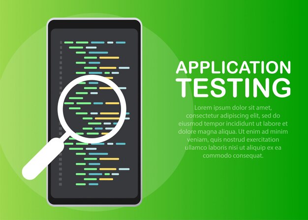 software development, programming, coding vector concept.