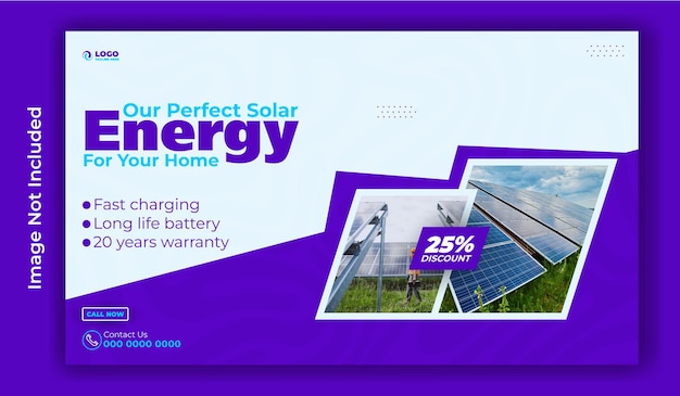 Solar Energy Sale Web Banner Template Design