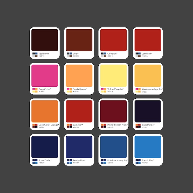 Solid RGB Warm color combination with hex code 1