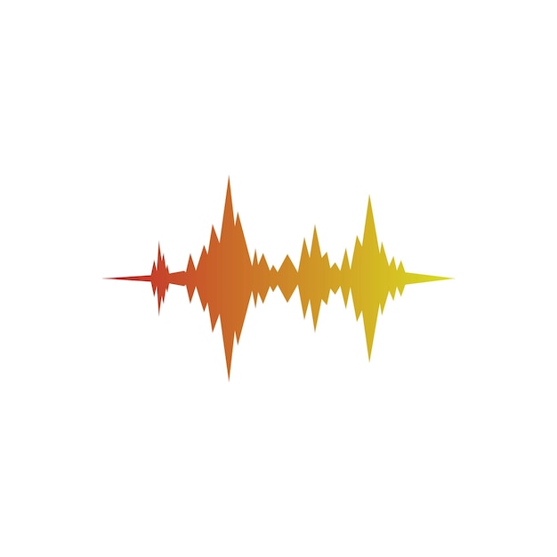 Sound wave icon logo design illustration