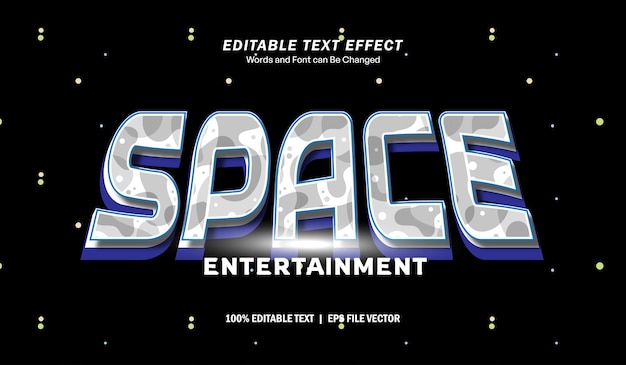 space text style effect
