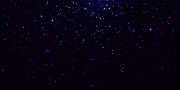 Sparks of dust and blue stars shine with a special light