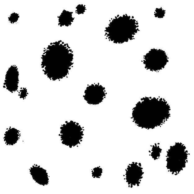 spot seamless pattern dalmatian cow skin texture Spotted background Black and white dalmatian