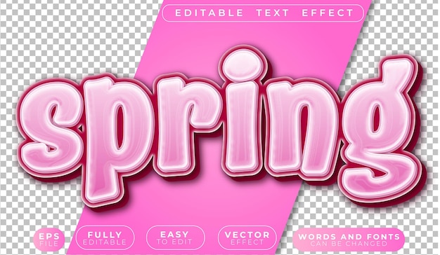 Spring Flower Purple Garden Fully Editable Vector Text File