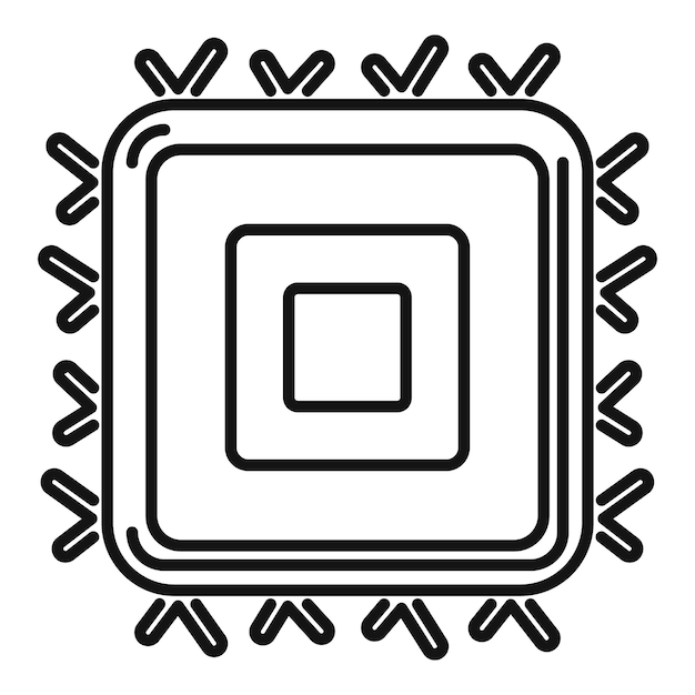 Square cpu is connecting to motherboard using small pins