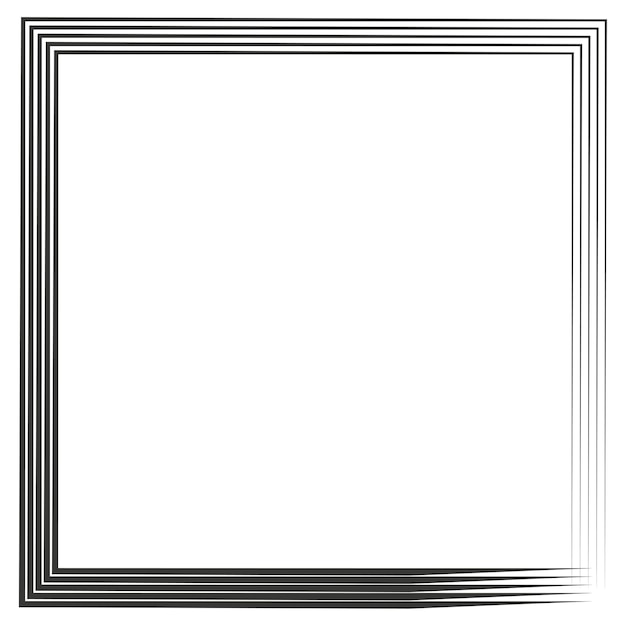 square frame border vector illustration stock image