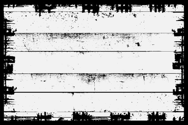 square frame with grunge black ink ornament around the edges white background in vector eps format