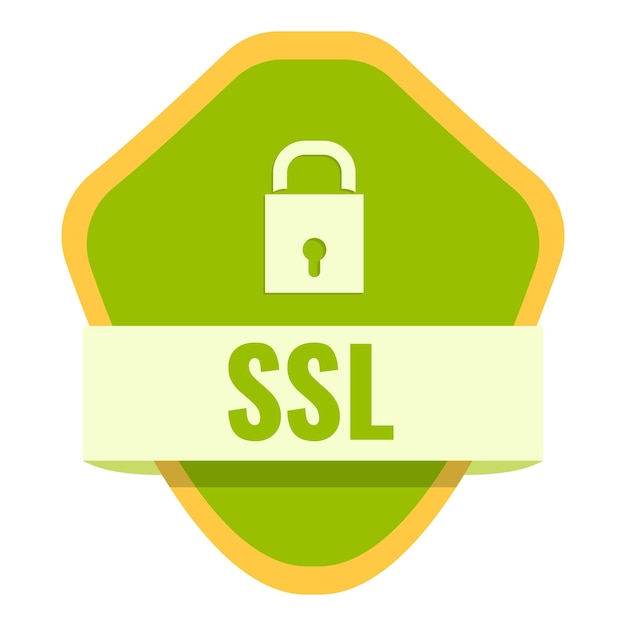 Ssl certificate icon Cartoon of Ssl certificate vector icon for web design isolated on white background