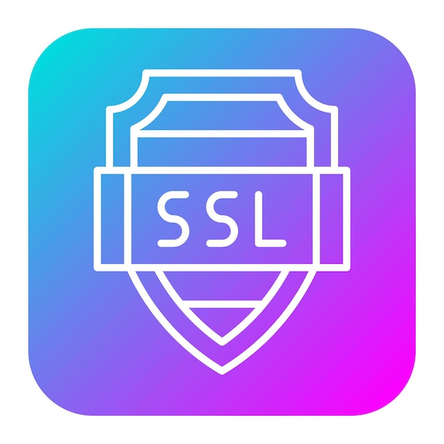 SSL vector icon Can be used for Web Hosting iconset