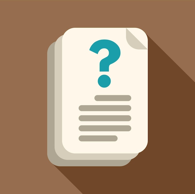 stack of paper sheets with question mark faq concept