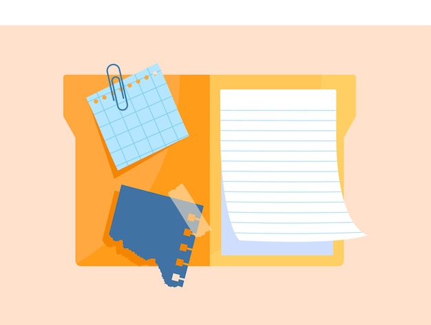 stationery for study or work concept