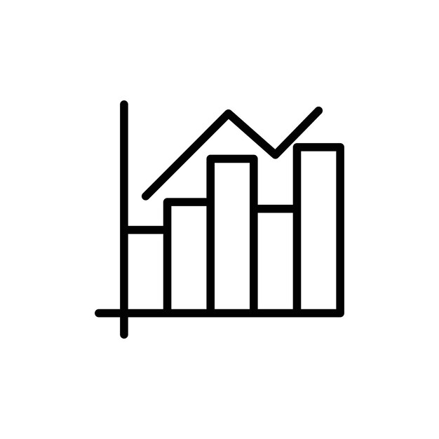 Stats icon Flat fill set collection