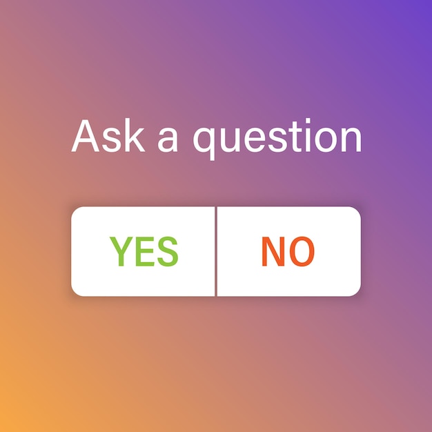 Stories stickers icon in flat style Social media poll question vector illustration on isolated background Ask a question sign business concept