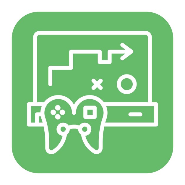 strategy game icon vector image can be used for game design