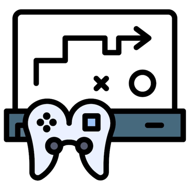 strategy game icon vector image can be used for game design