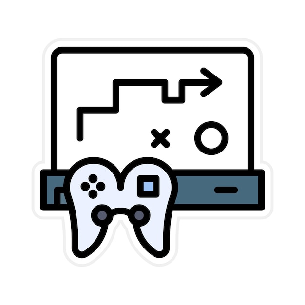 strategy game icon vector image can be used for game design