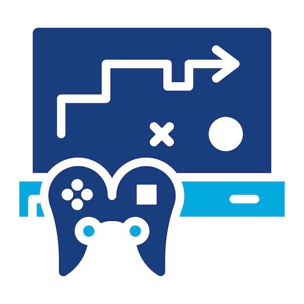 strategy game icon vector image can be used for game design