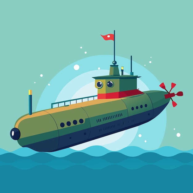 submarine vector graphics illustration eps source file format lossless scaling icon design