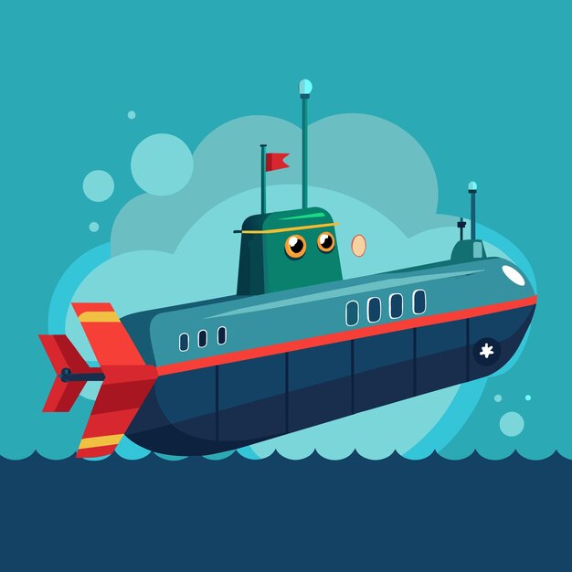 submarine vector graphics illustration eps source file format lossless scaling icon design