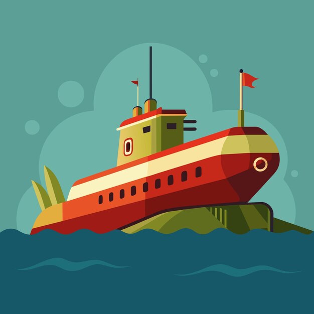 submarine vector graphics illustration eps source file format lossless scaling icon design