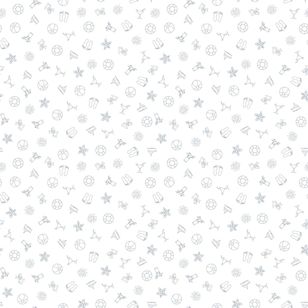 summer seamless pattern background vector texture illustration