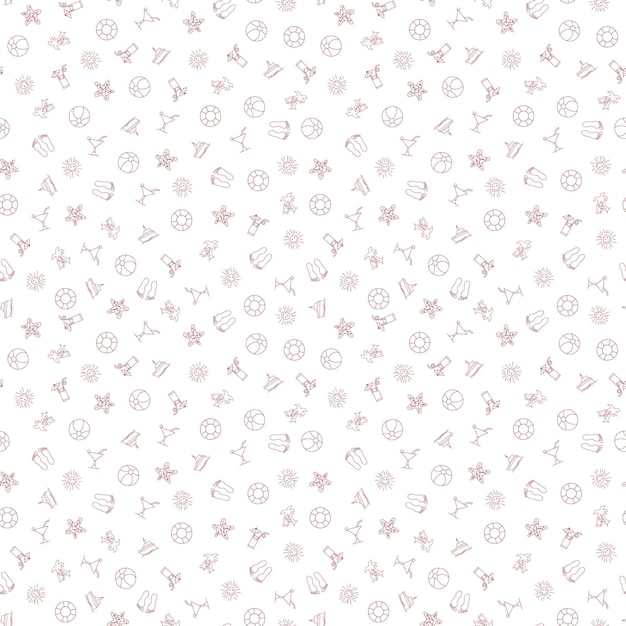 summer seamless pattern background vector texture illustration