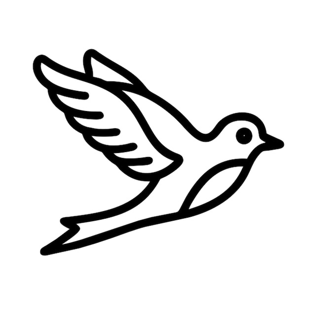 swallow icon outline