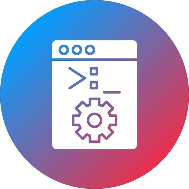 system console icon vector image can be used for no code