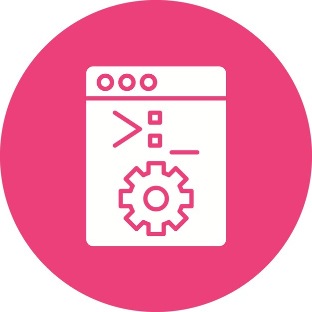 system console icon vector image can be used for no code