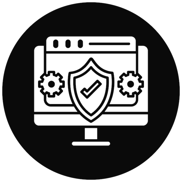 system protection icon vector image can be used for web hosting