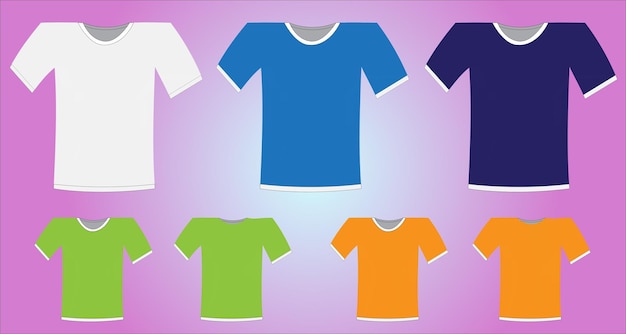 T-skjorte design i tre farger