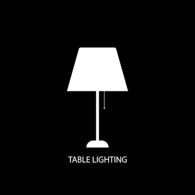 Table lamp icon