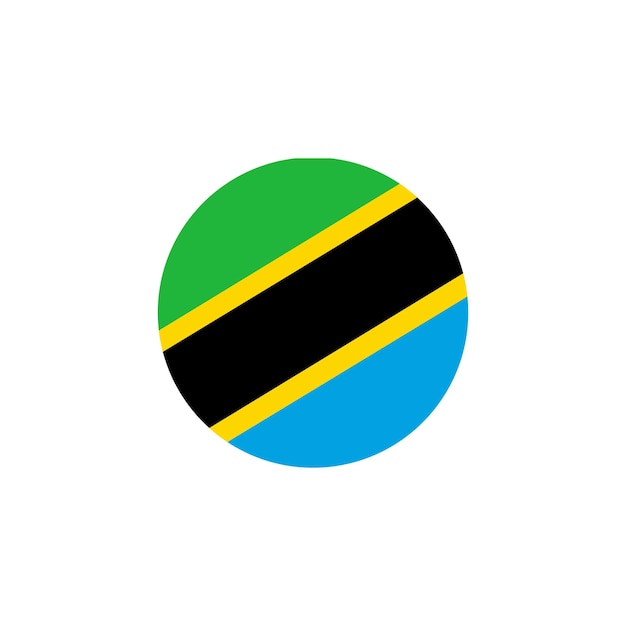 Tanzania flag icon vector