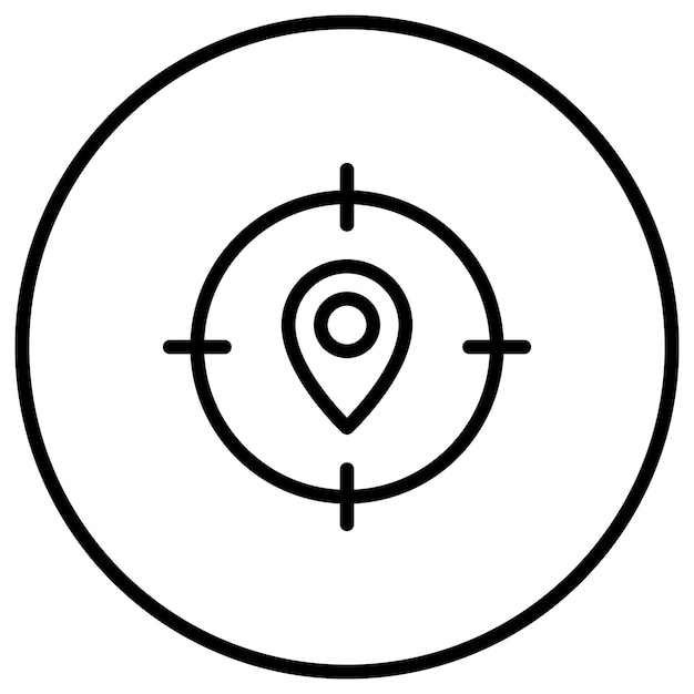 Target Location vector icon Can be used for Digital Marketing iconset