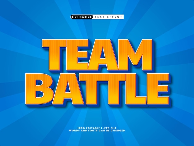 team battle editable text effect in game and battle text style