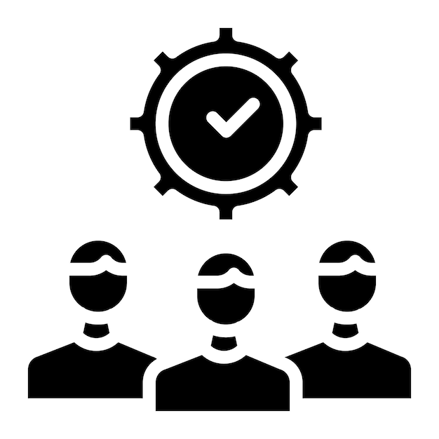 teamwork icon vector image can be used for core values